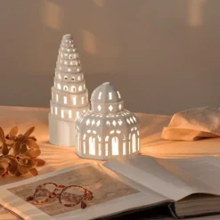 Kähler Lichthaus Keramik TIVOLI GLASS HALL Urbania H 14 cm