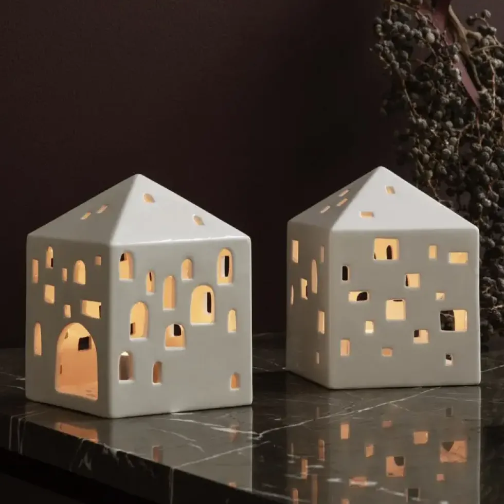 Kähler Lichthaus Keramik TOWN HOUSE Urbania H 12 cm