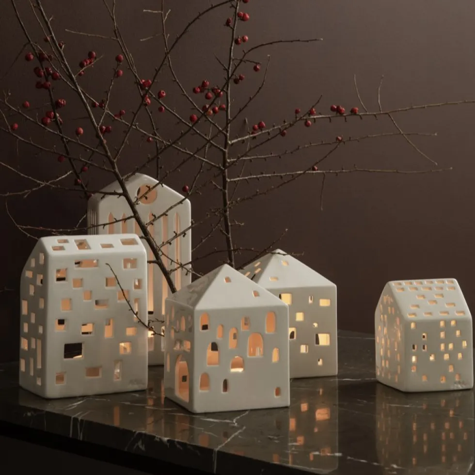 Kähler Lichthaus Keramik TOWN HOUSE Urbania H 12 cm