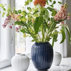Kähler Vase Hammershoi indigo Höhe 20 cm