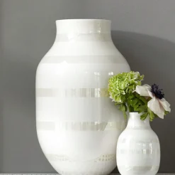 Kähler Vase Omaggio pearl Höhe 30 cm