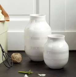 Kähler Vase Omaggio pearl Höhe 30 cm