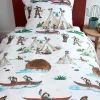 Kinderbettwäsche 135×200 cm Junge Native Americans