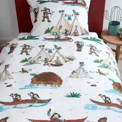 Kinderbettwäsche 135×200 cm Junge Native Americans