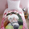 Kinderbettwäsche 135×200 cm Mädchen Pferd Beddinghouse Favorites
