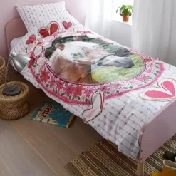 Kinderbettwäsche 135×200 cm Mädchen Pferd Beddinghouse Favorites