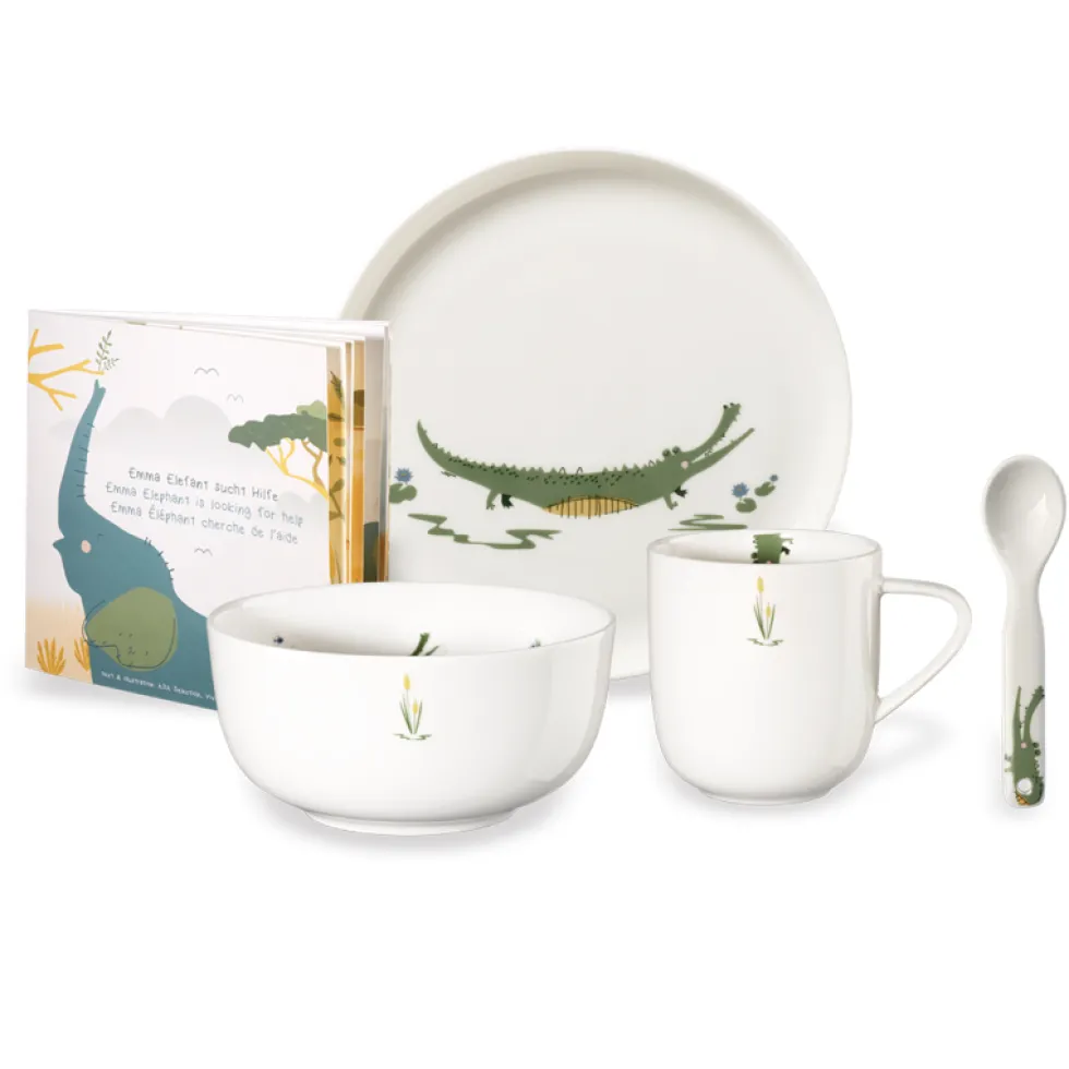 Kindergeschirr Set ASA CROCO CROCODILE Set 5-teilig