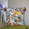 Kinderkissen 50×50 cm MY WORLD KING OF THE JUNGLE safari mit Quasten
