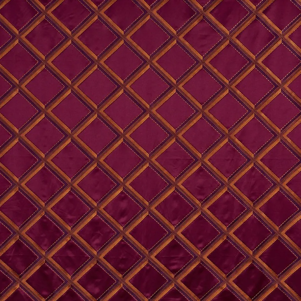 Kissen ENCORE port wine mit Stehsaum 50×50 cm