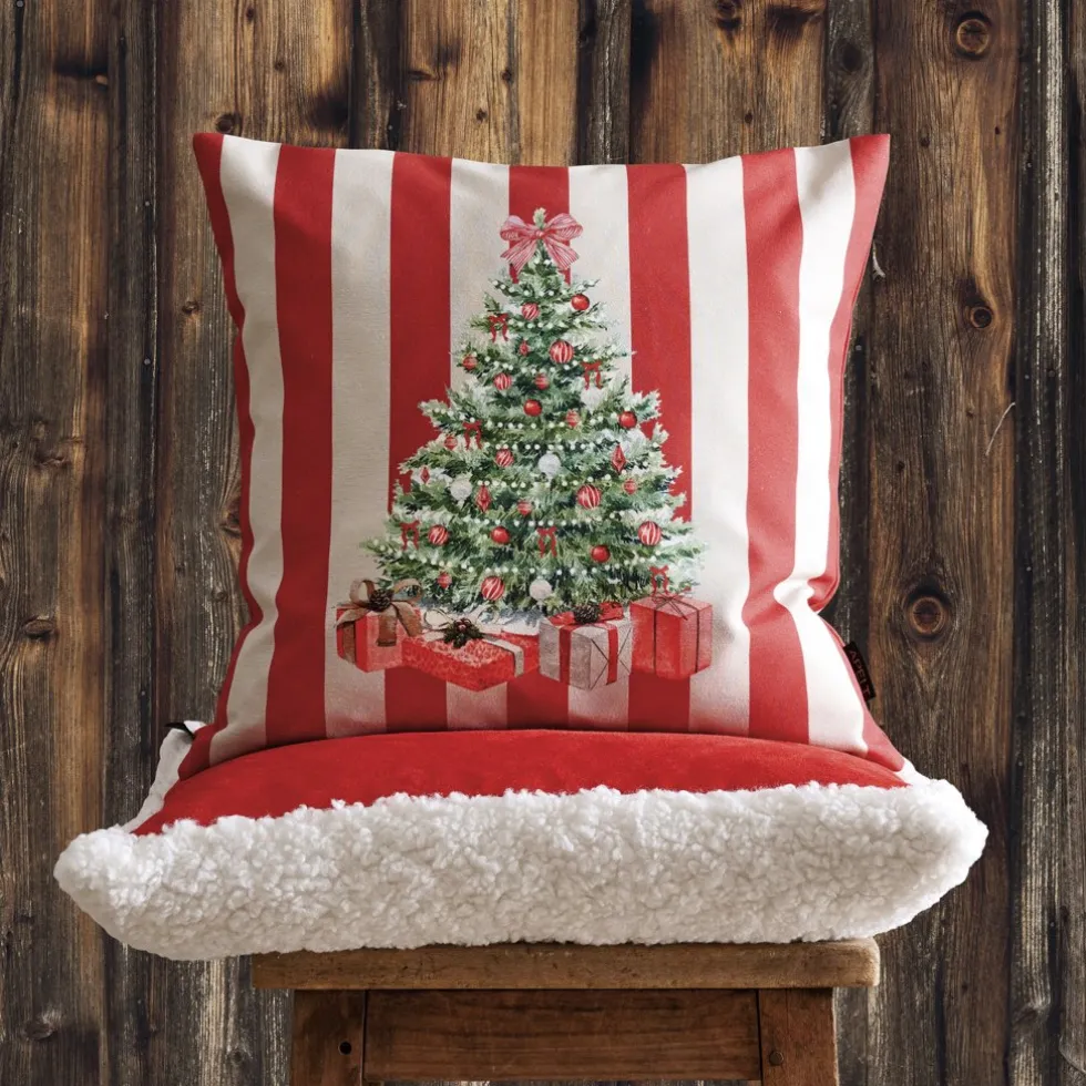 Kissenhülle Apelt Montana rot 46×46 cm