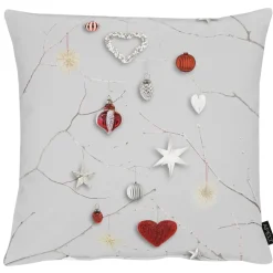 Kissenhülle von Apelt Weihnachten 3750 grau 46×46 cm