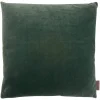 Kissen Magma VELVET khaki mit Federfüllung 40×40 cm