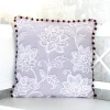 Kissen mit Glasperlenborte 50×50 cm Dorchester Wimborne