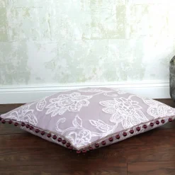 Kissen mit Glasperlenborte 50×50 cm Dorchester Wimborne