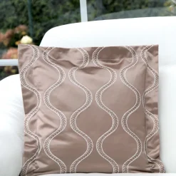 Kissen Pimlico Charlwood nougat mit Stehsaum 50×50 cm