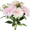 Künstlicher Blumenstrauß Chrysantheme Dahlie Höhe 42 cm