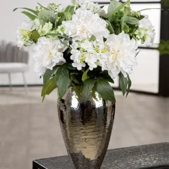 Künstlicher Blumenstrauß Hortensien weiß Höhe 52 cm