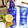 Kristallgläser 4er Set Neslon Edzard blau gestreift 250 ml