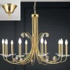 Kronleuchter gold matt ALEXIS