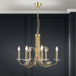 Kronleuchter gold matt ALEXIS