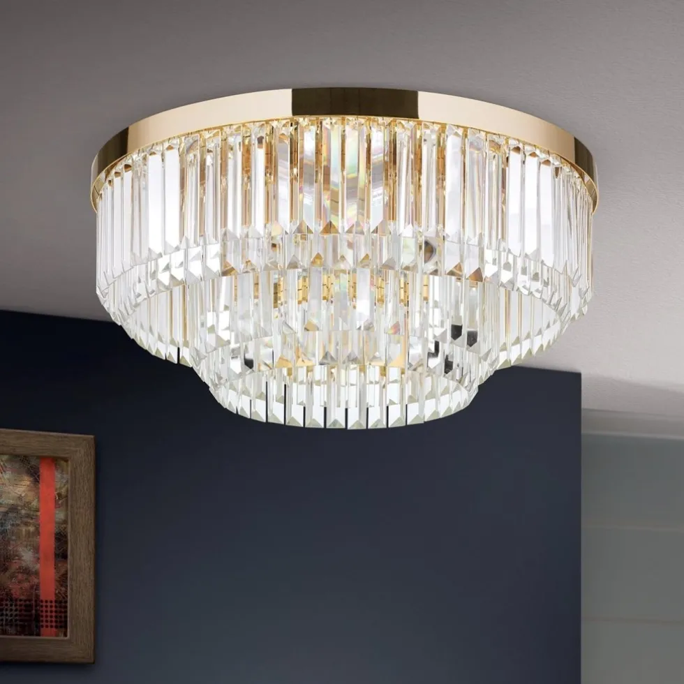 Kronleuchter modern PHILINE gold