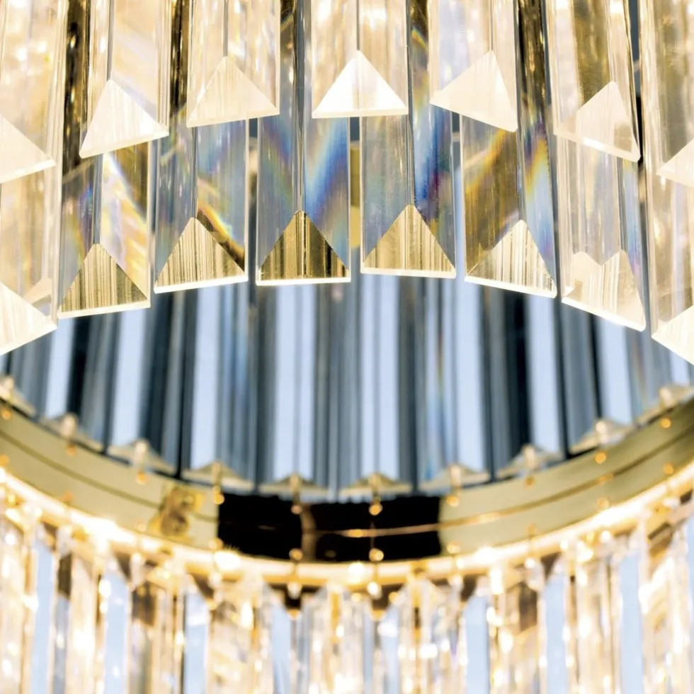 Kronleuchter modern PHILINE gold