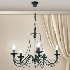 Kronleuchter schwarz Venezia antik