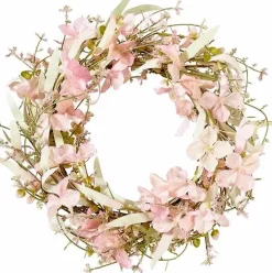 Kunstblume Blütenkranz Türkranz pink Durchmesser 40 cm