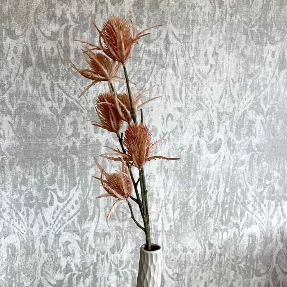 Kunstblume Distel Pflanze Pick Deko 64 cm