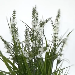 Kunstblume hochwertig Lavendel im Zinktopf Höhe 46 cm