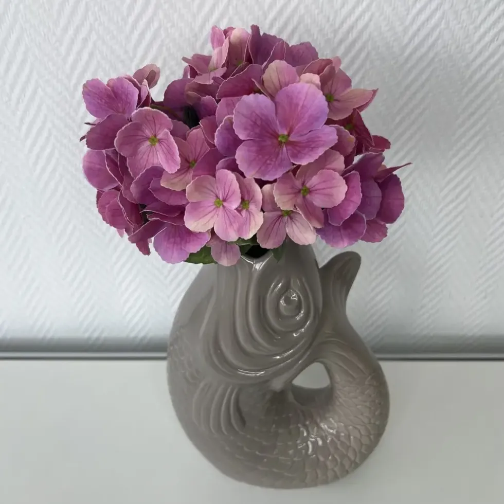 Kunstblume Hortensien Beauty rosa 3er Set Höhe 36 cm