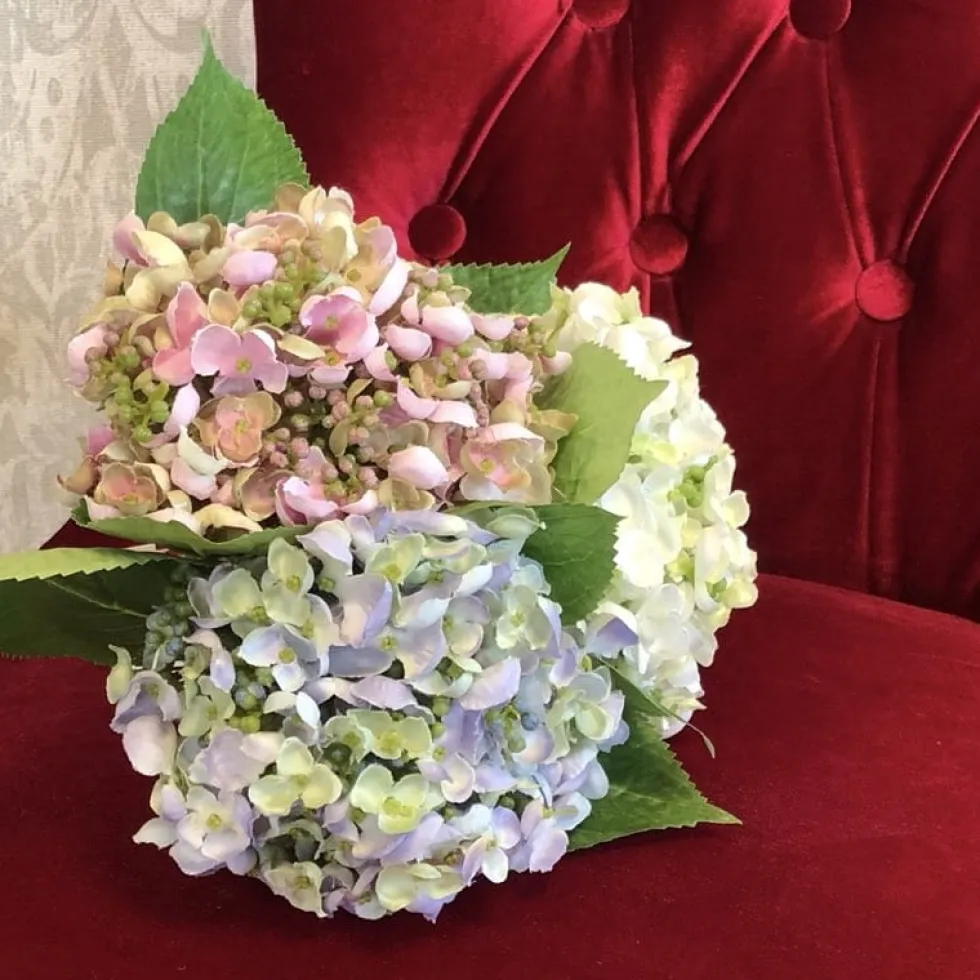 Kunstblume Künstliche Hortensie 45 cm