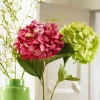 Kunstblume Künstliche Hortensie pink rosa Deko Höhe 68 cm
