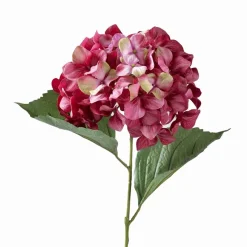 Kunstblume Künstliche Hortensie pink rosa Deko Höhe 68 cm