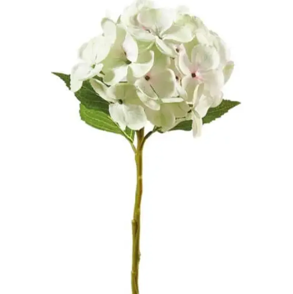 Kunstblume Künstliche HORTENSIE grün wie echt H 33 cm