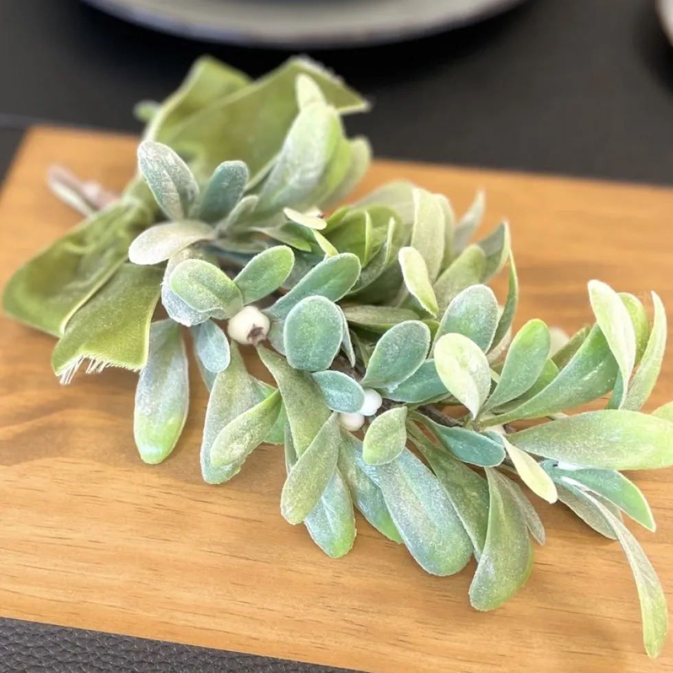 Kunstblume Mistelzweig Hänger befrostet Werner Voß Höhe 25 cm