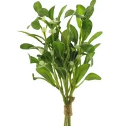 Kunstblume Mistelzweig Mistelbündel Deko weiß grün Höhe 35 cm