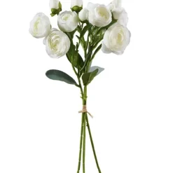 Kunstblumen Seidenblumen Strauß Ranunkel Höhe 44 cm weiß