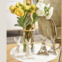 Kunstblumen Seidenblumen Strauß Ranunkel Höhe 44 cm weiß