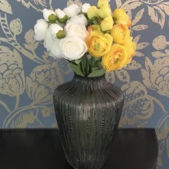 Kunstblumen Seidenblumen Strauß Ranunkel Höhe 44 cm weiß