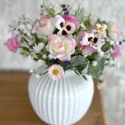 Kunstblume Sommerstrauß Höhe 20 cm Blumenstrauß Deko