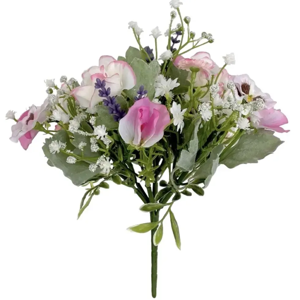 Kunstblume Sommerstrauß Höhe 20 cm Blumenstrauß Deko