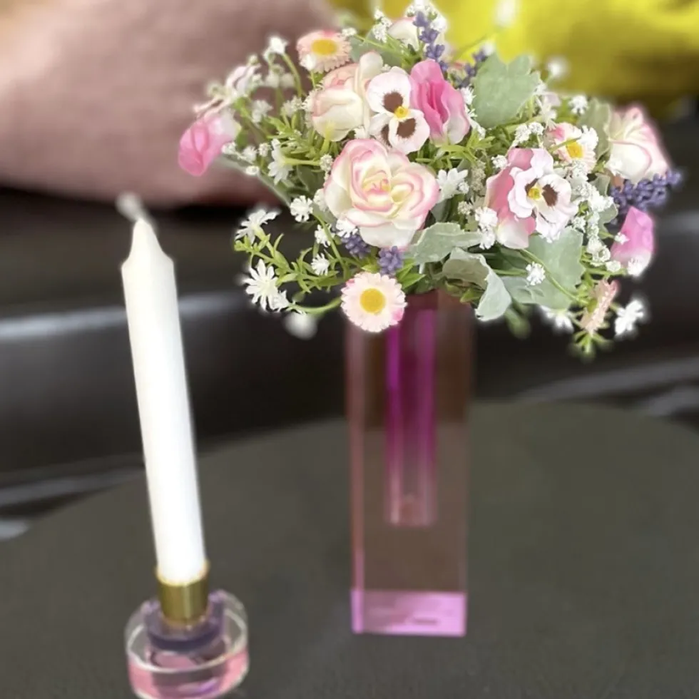 Kunstblume Sommerstrauß Höhe 20 cm Blumenstrauß Deko