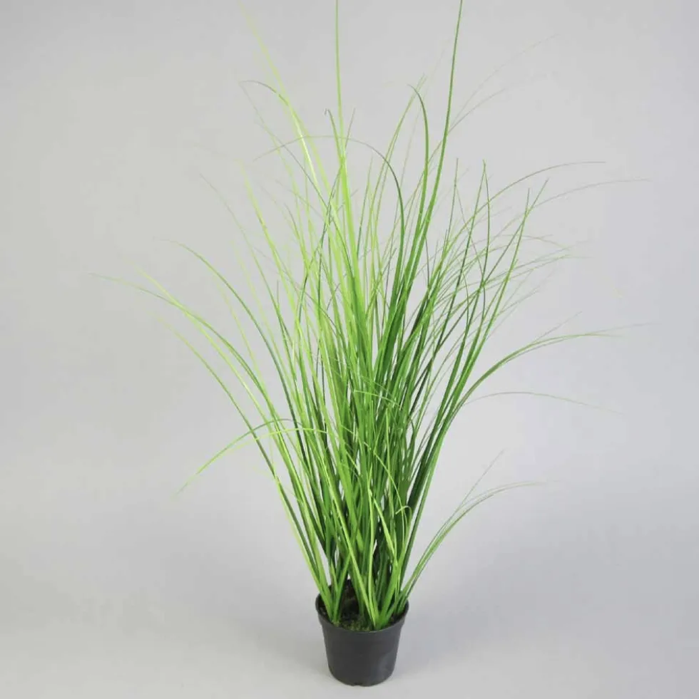 Kunstpflanze Gras im Topf Deko Höhe 61 cm