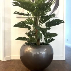 Kunstpflanze groß Monstera im Topf Höhe 140 cm