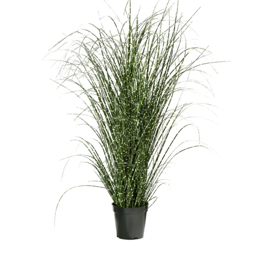Kunstpflanze künstliche Gräser Spots im Topf grün Höhe 75 cm