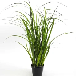 Kunstpflanze künstliches Gras im Topf Deko Höhe 58 cm