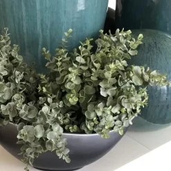 Kunstpflanze Kunstblume Eukalytusbusch dunkelgrün