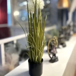Kunstpflanze Pusteblume Deko im Topf