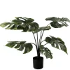 Kunstpflanze wie echt Monstera im Topf Höhe 64 cm